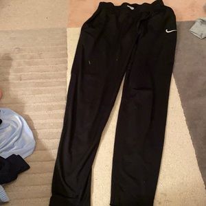 Black Nike joggers